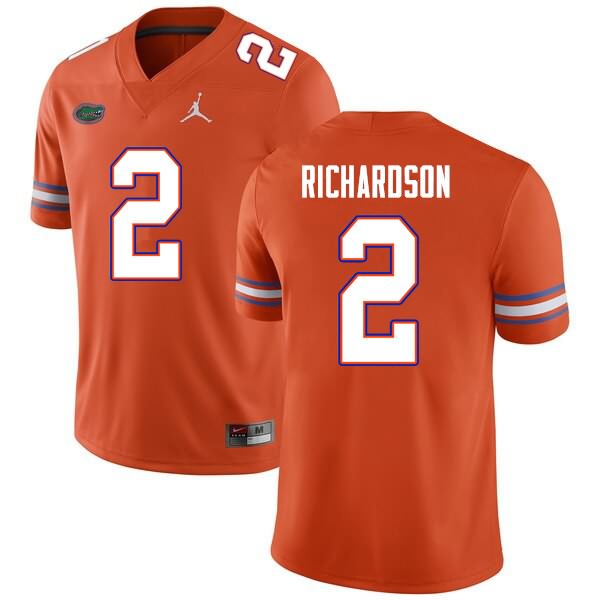 NCAA Florida Gators Anthony Richardson Men's #2 Nike Orange Stitched Authentic College Football Jersey VIX7764PX